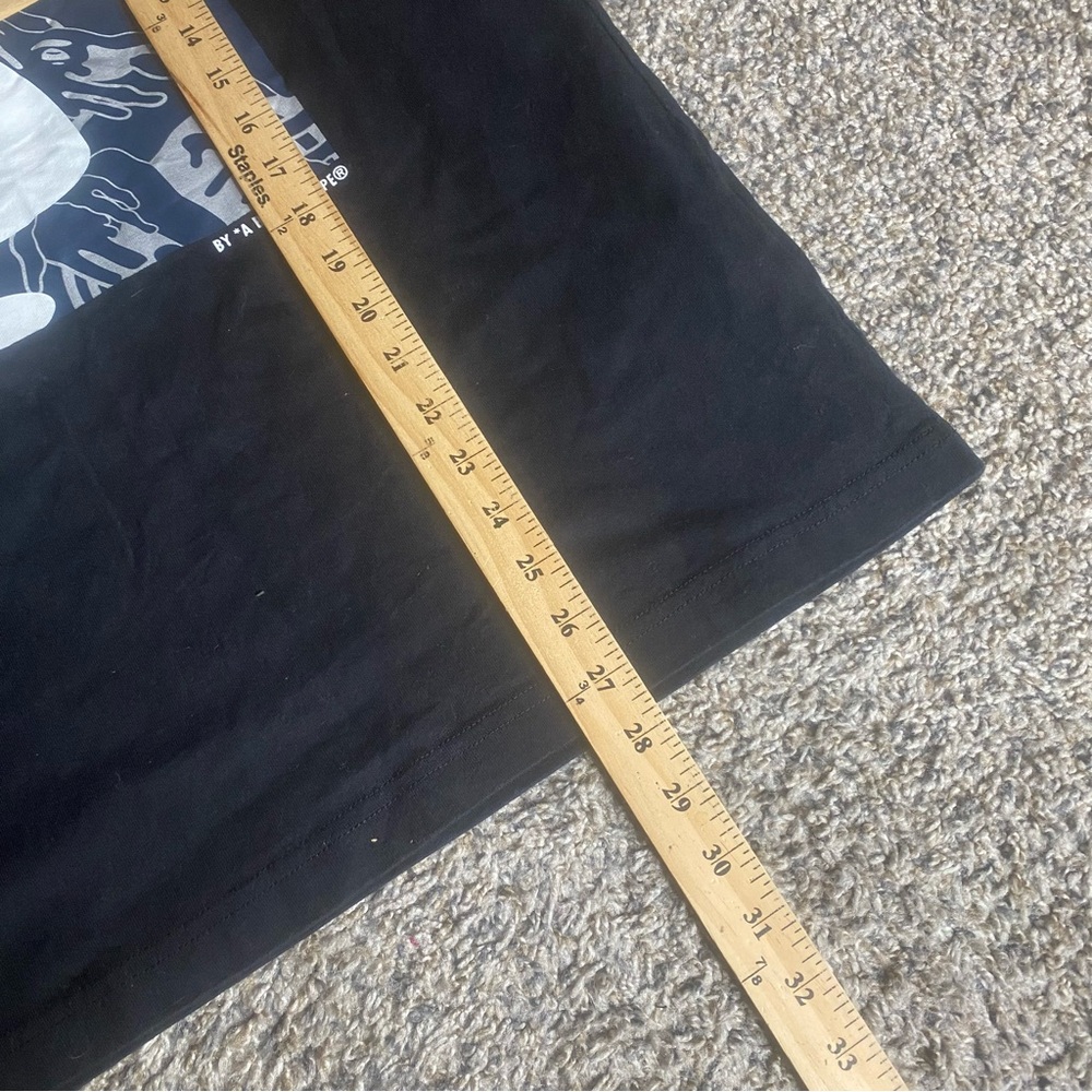 Aape By A Bathing Ape Shirt Mens XL Black Baby Milo Camo Short Sleeve Graphic - Picture 7 of 9